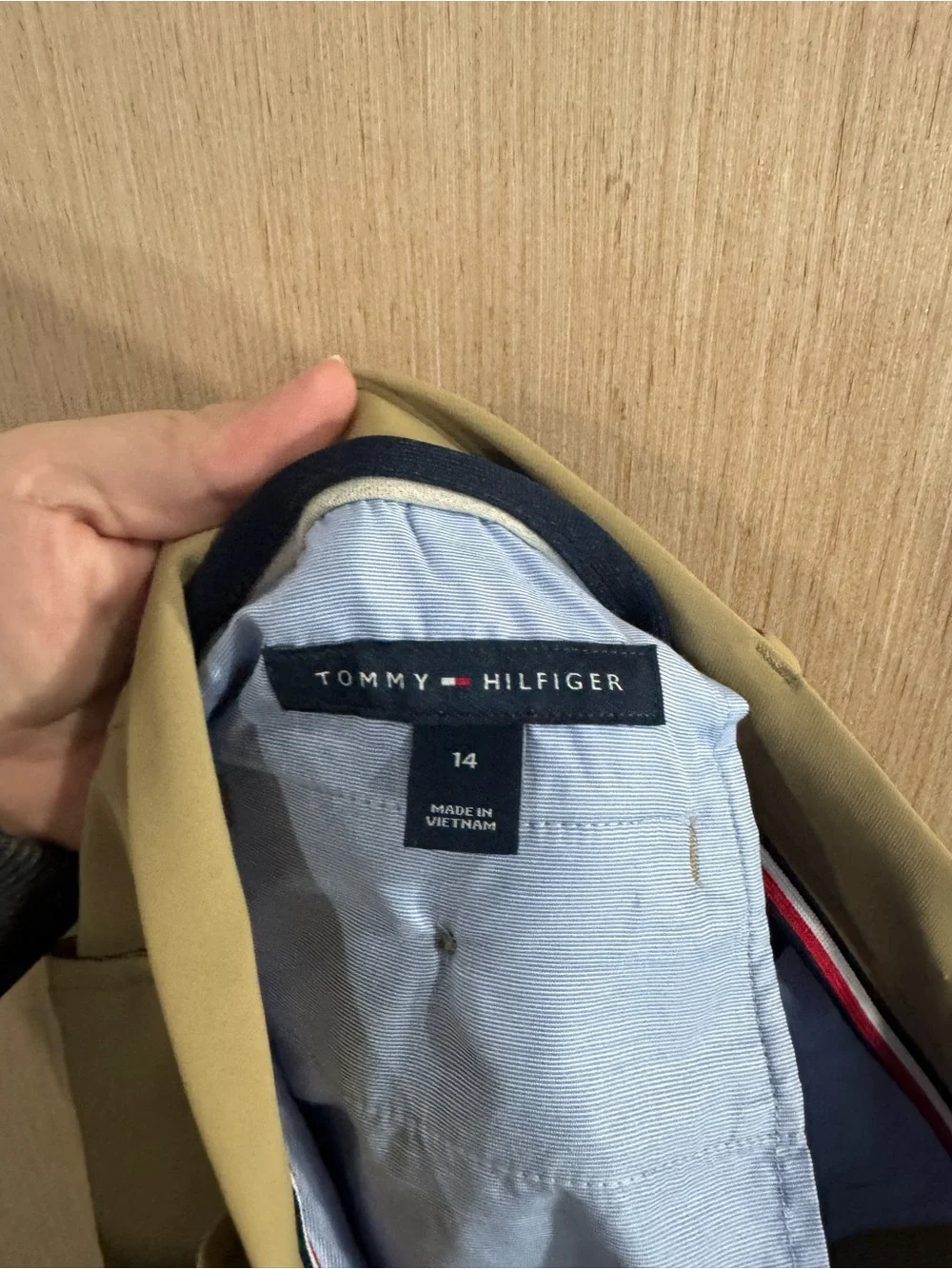 Tommy Hilfiger Light Khaki Straight Dress Pants Size 14